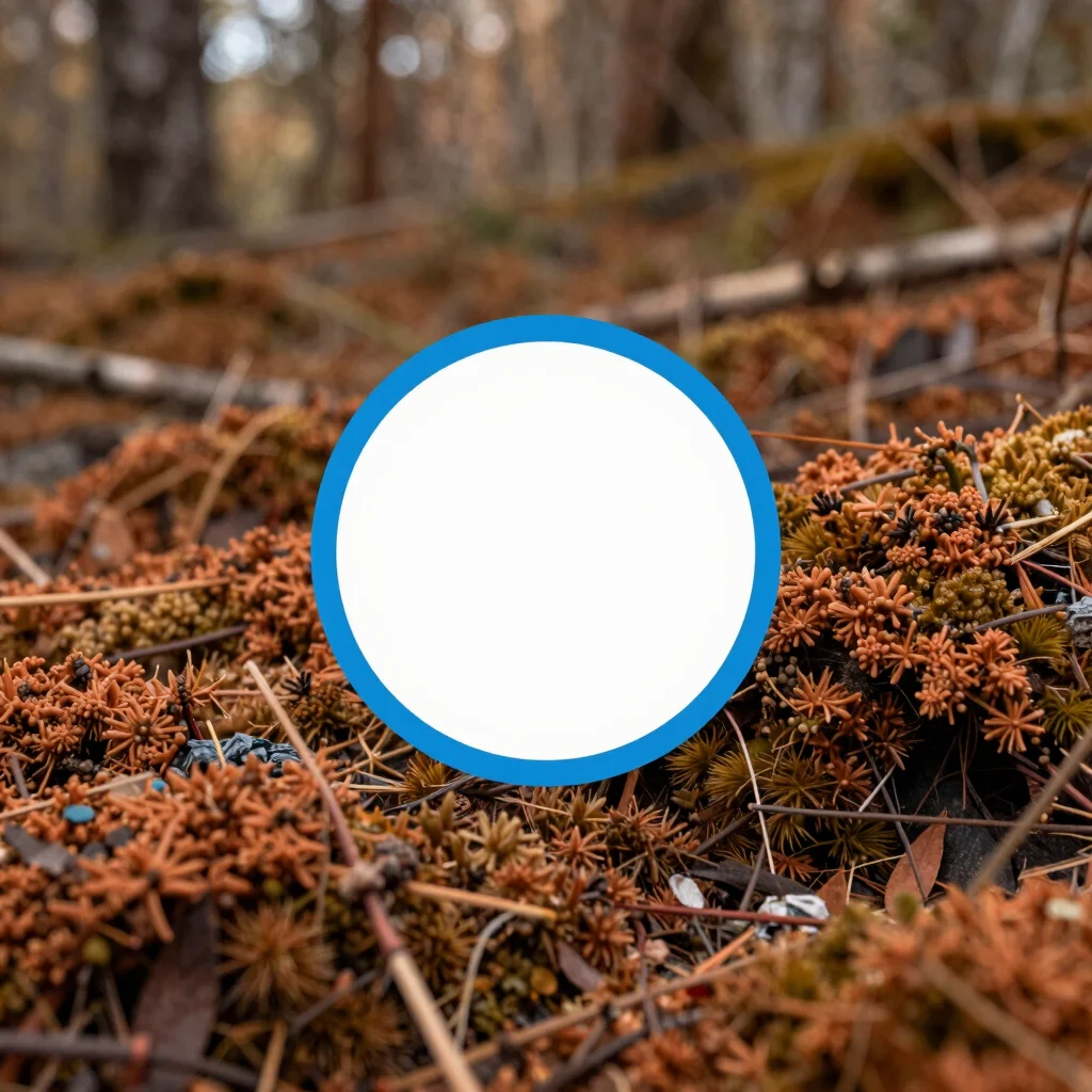 Abstract icon representing a shamanic drum, in ocean blue